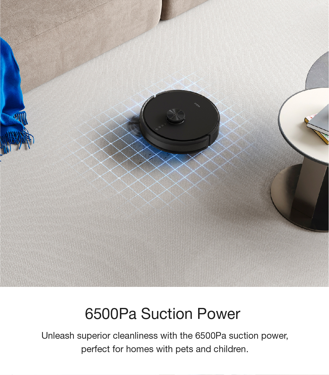 ecovacs yeedi y1 Pro Plus 6500Pa suction power