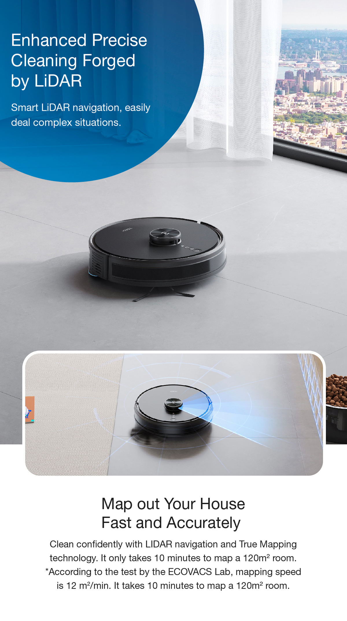 ecovacs yeedi y1 Pro Plus 6500Pa suction power