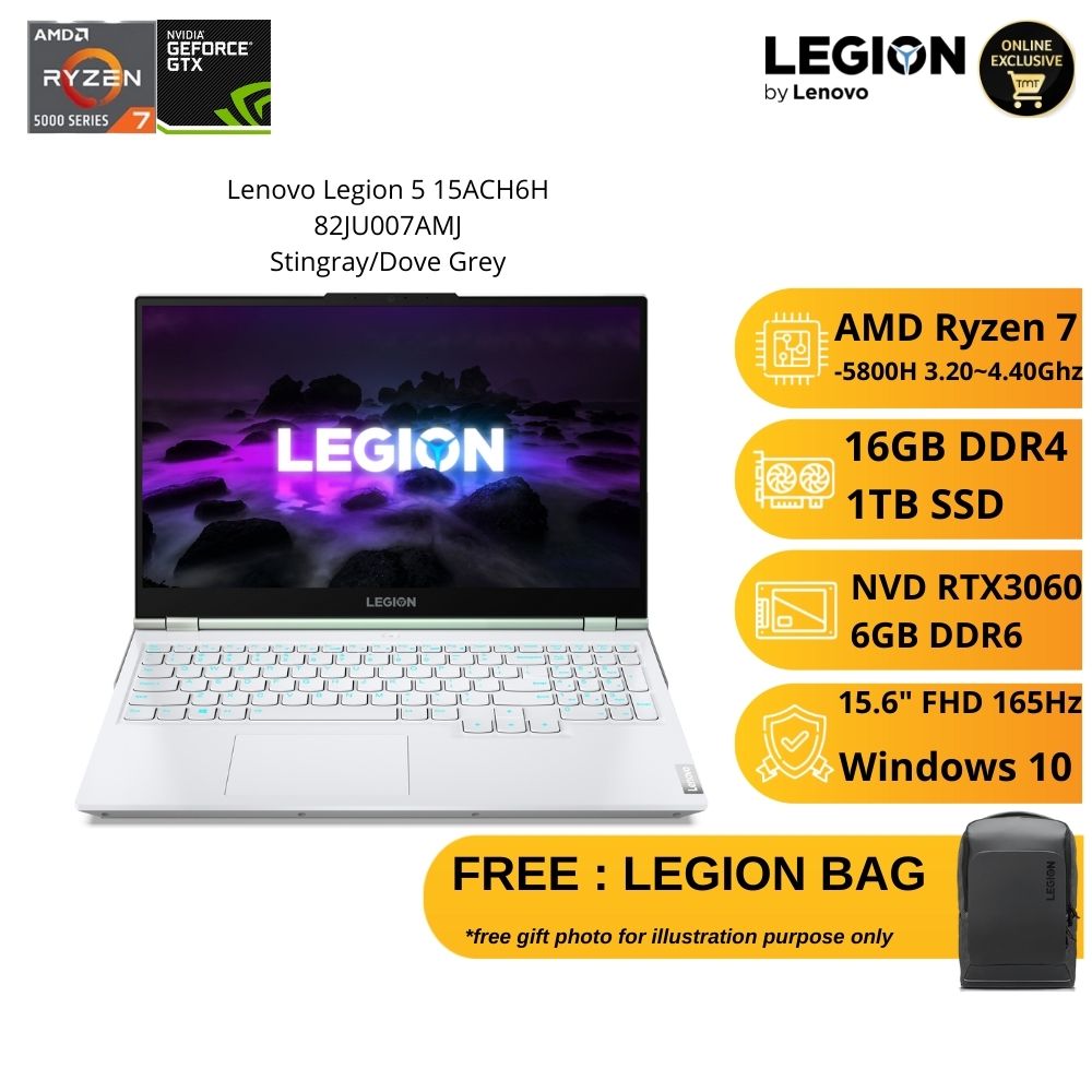 Lenovo Legion 5 15ACH6H 82JU00MKMJ Gaming Laptop | AMD Ryzen 5 5600H ...