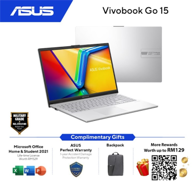 ASUS VivoBook Go 15 E1504F-ABQ469WS/ABQ470WS/ABQ471WS Laptop | AMD Ryzen 5-7520U