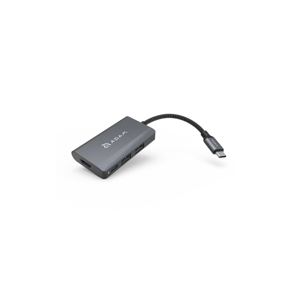 ADAM elements CASA HUB A01m USB-C 3.1 4 port Hub Grey | PD 60W Input