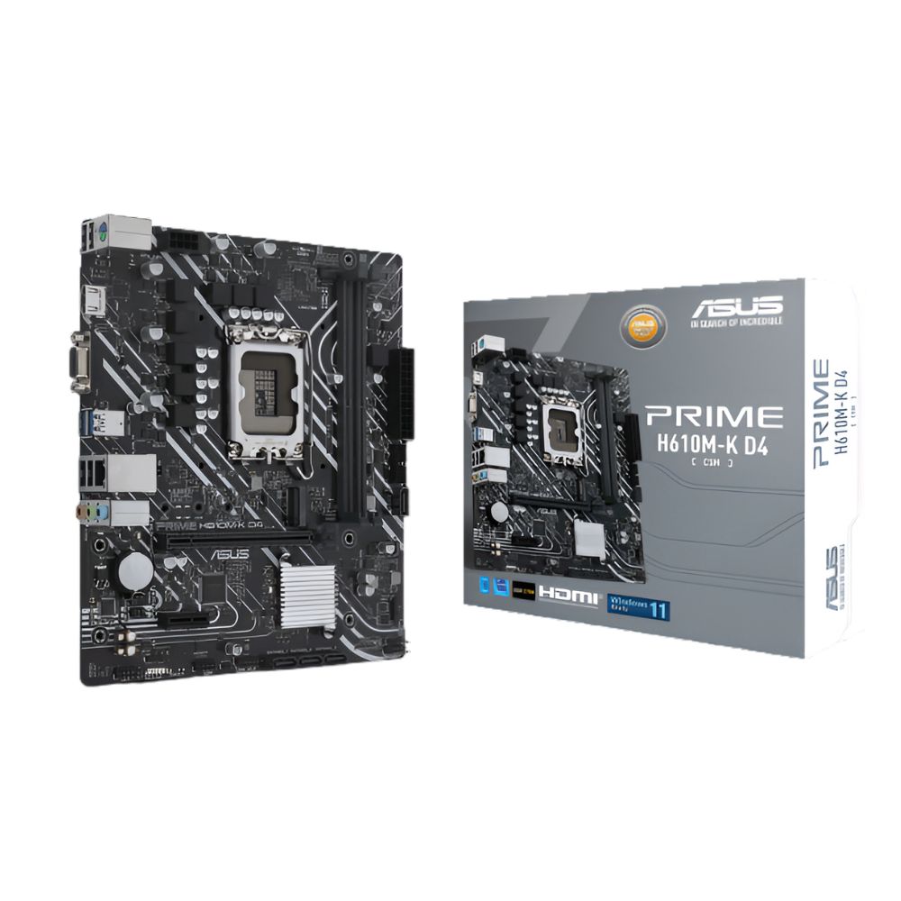 ASUS Prime H610M-K D4-CSM mATX Motherboard