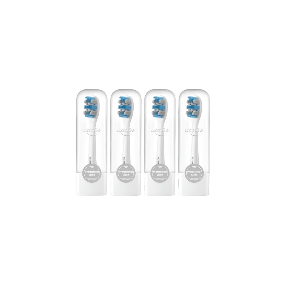 usmile Electric Toothbrush Head Set White Series 4pcs