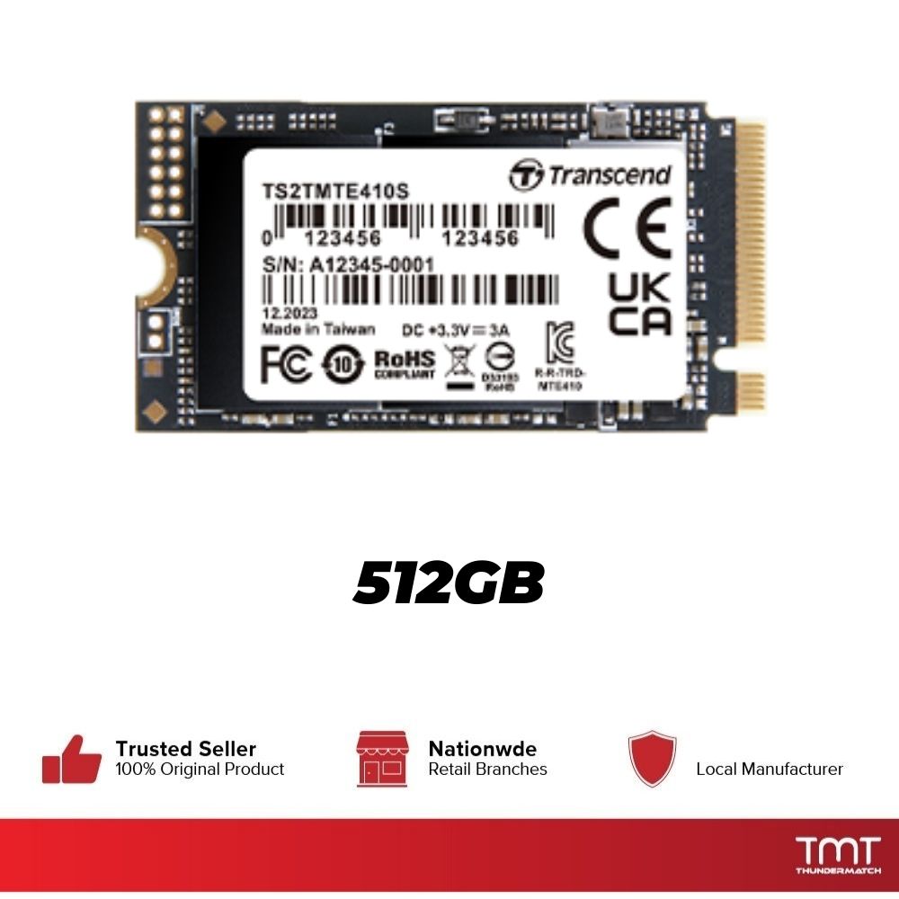 Transcend MTE410S M.2 2242 PCIe NVMe SSD | Thunder Match