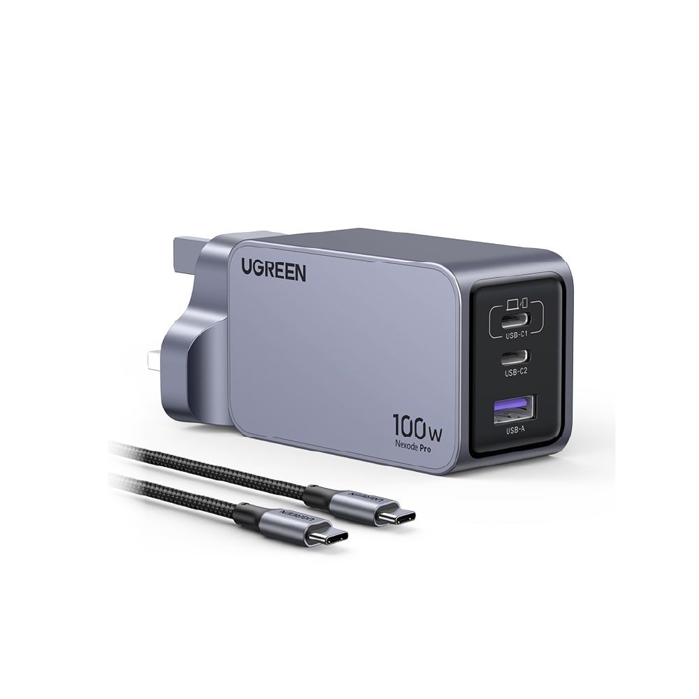 Ugreen Nexode 100W GaN USB-C 3-Port Charger