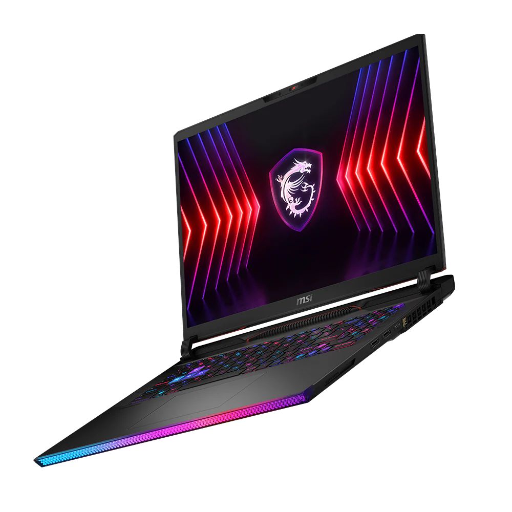 MSI Raider GE78 HX 14VHG-630MY Core Black Gaming Laptop | i9-14900HX | 32GB RAM 2TB SSD | 17" 240Hz | RGB | RTX4080 | W11 | BAG+MOUSE