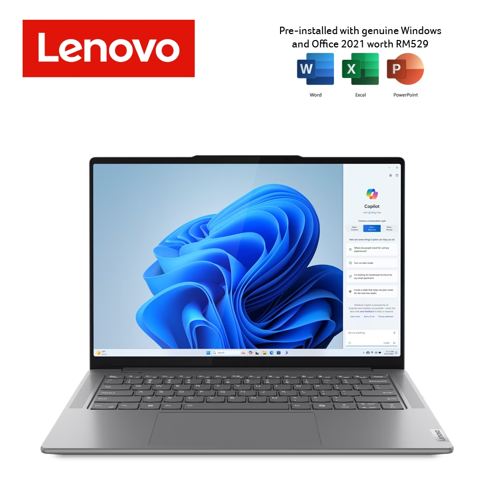 Lenovo Yoga 7 Pro 14AHP9 (83E30003MJ/83E30004MJ) Laptop | AMD Ryzen 7-8845HS | NVD RTX3050