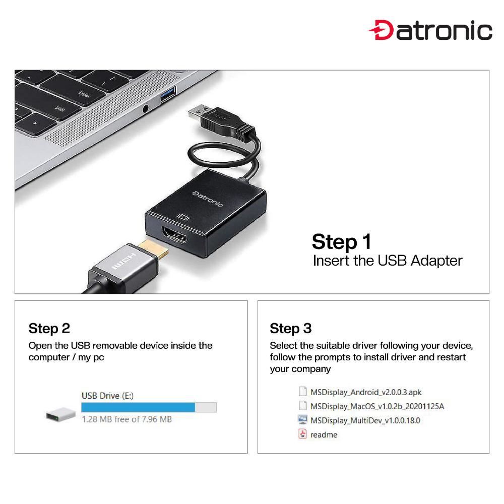 Datronic USB 3.0 to HDMI Adapter (DUSB-179)