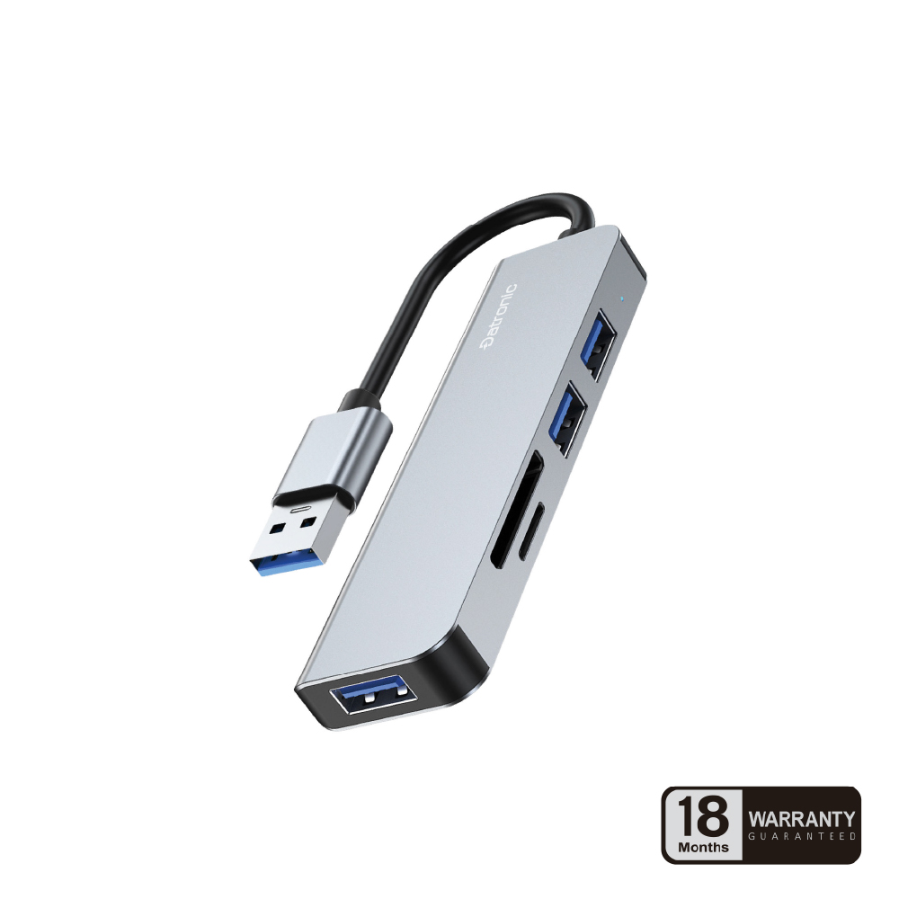 Datronic USB 3.0 to 3-Port USB Hub with SD/TF Card Reader (DUSB-340)