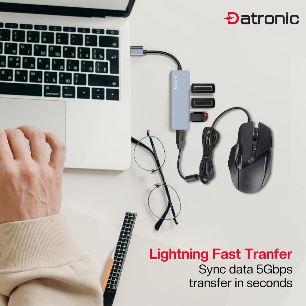 Datronic USB 3.0 to 4-Port USB Hub (DUSB-342)