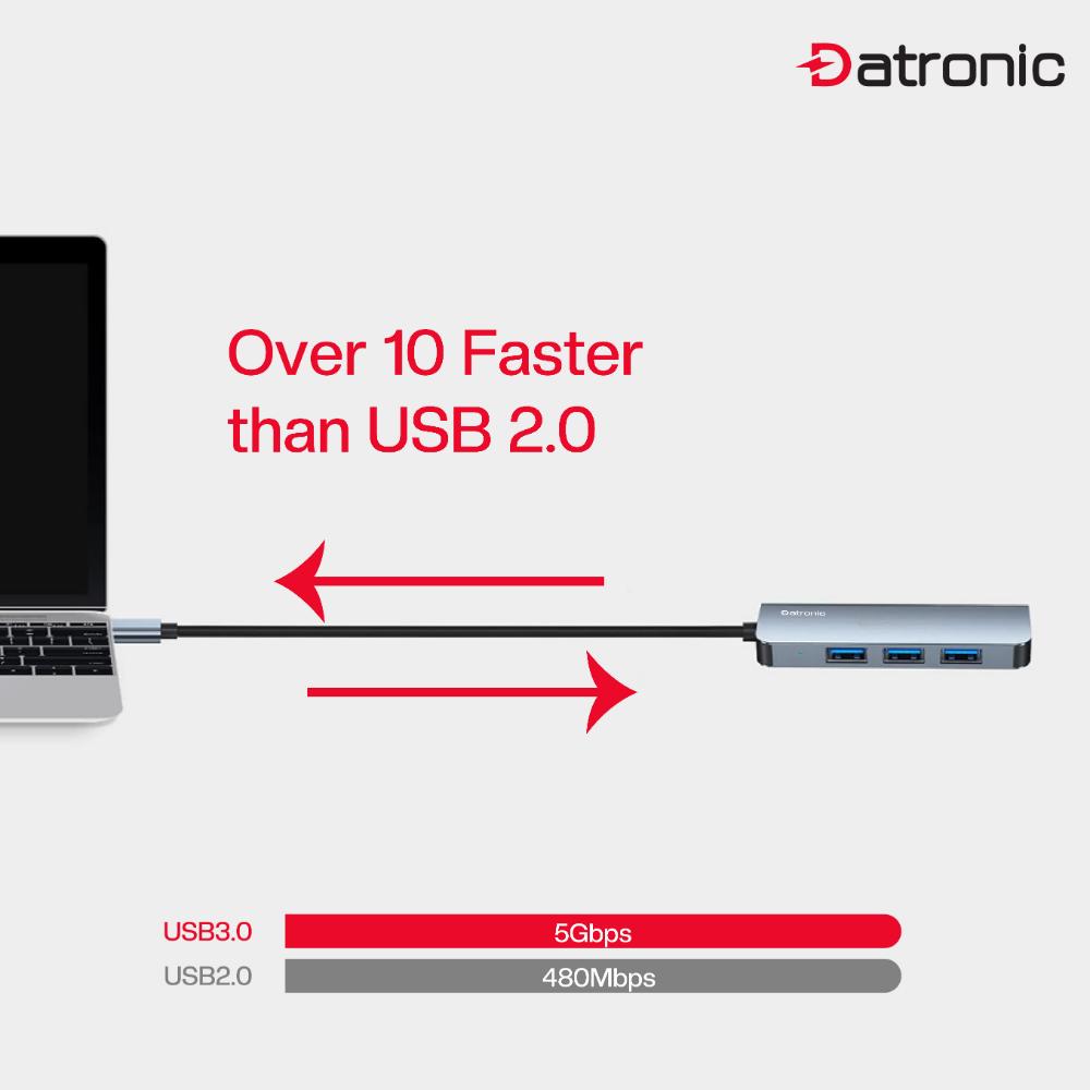 Datronic USB 3.0 to 4-Port USB Hub (DUSB-342)