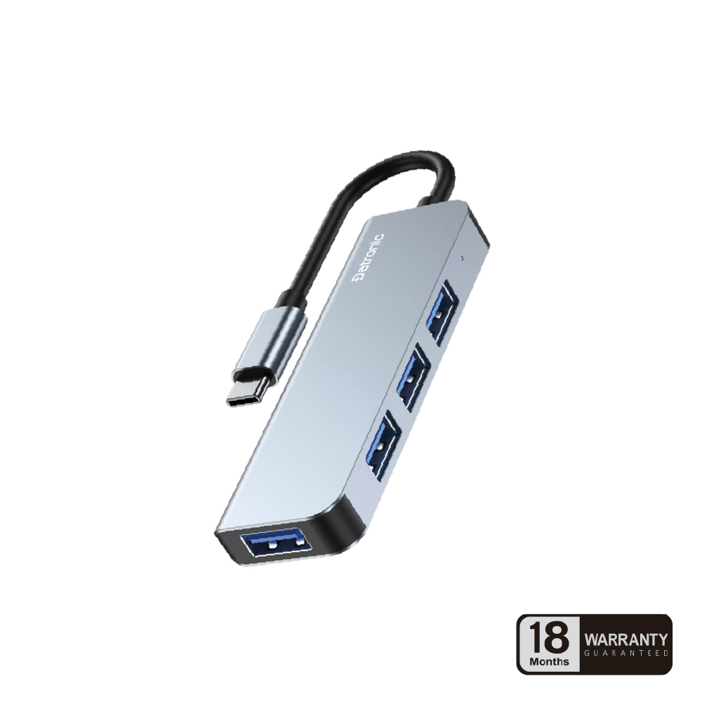 Datronic USB-C to 4-Port USB Hub (DUSB-343)