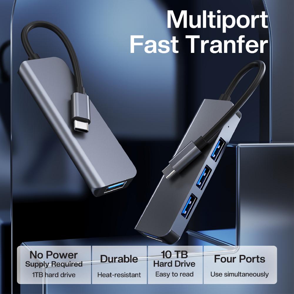 Datronic USB-C to 4-Port USB Hub (DUSB-343)