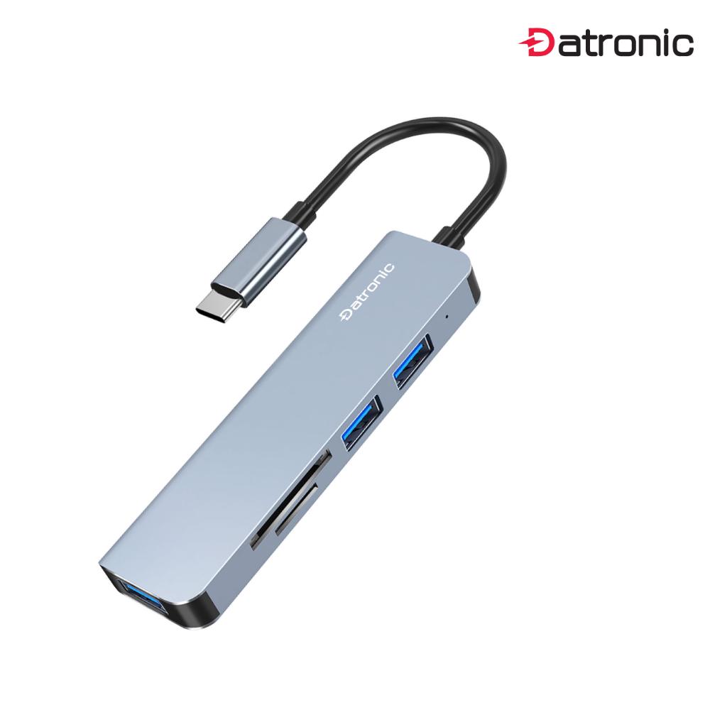 Datronic USB-C to 3-Port USB Hub with SD/TF Card Reader (DUSB-341)