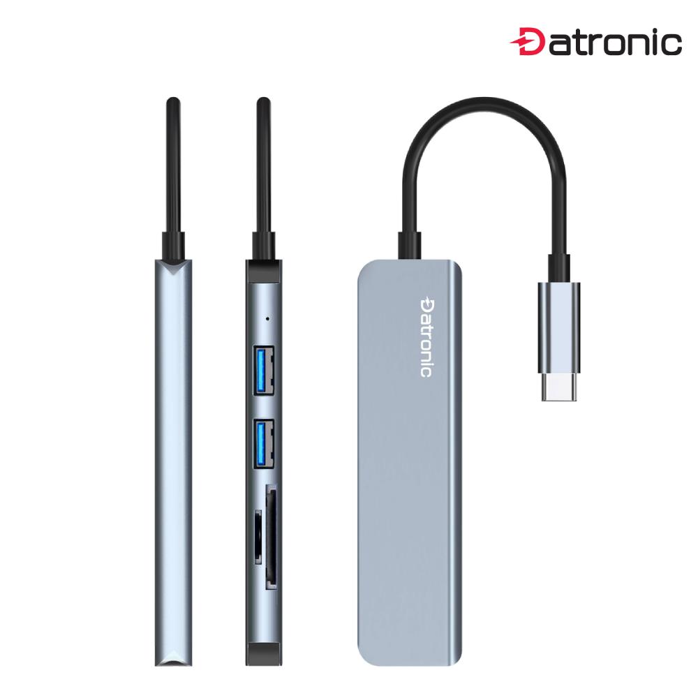 Datronic USB-C to 3-Port USB Hub with SD/TF Card Reader (DUSB-341)