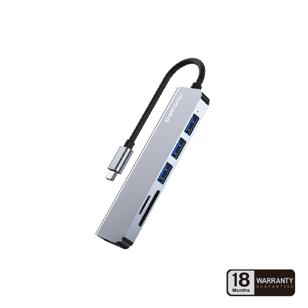 Datronic USB-C 6in1 4K HDMI Multiport (DUSBC-206)