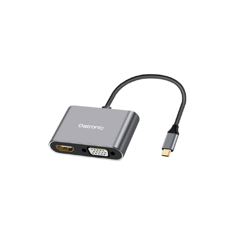 Datronic USB-C 2in1 HDMI VGA Dual Display Multiport (DUSBC-208)