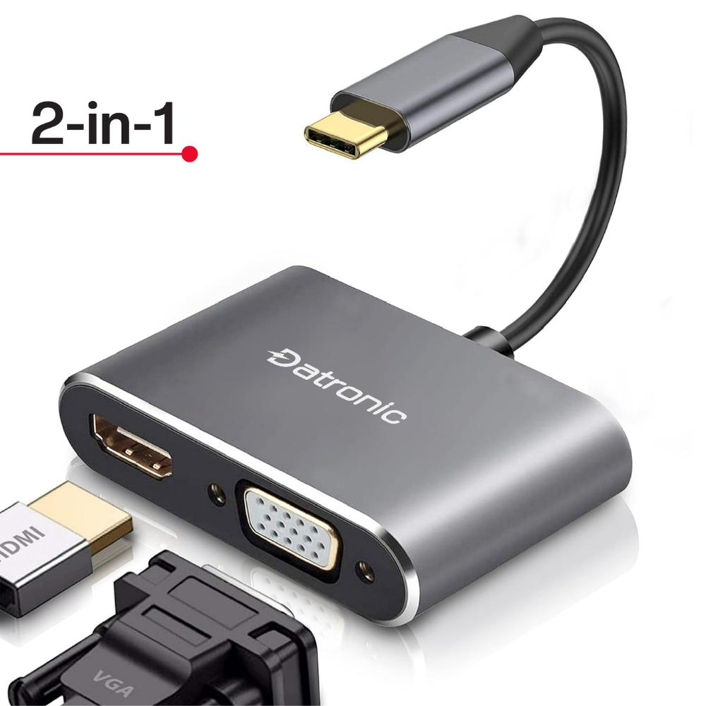 Datronic USB-C 2in1 HDMI VGA Dual Display Multiport (DUSBC-208)