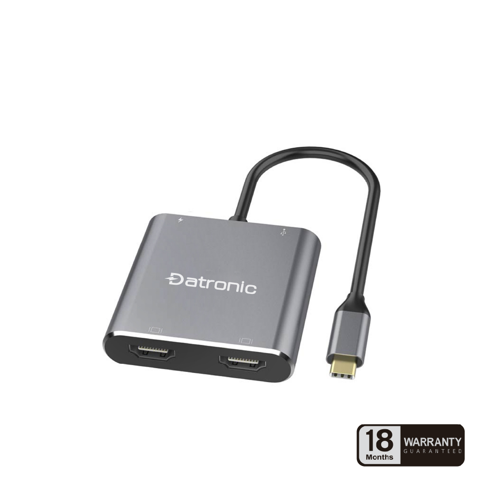 Datronic USB-C 4in1 4K HDMI Dual Display Multiport (DUSBC-210)