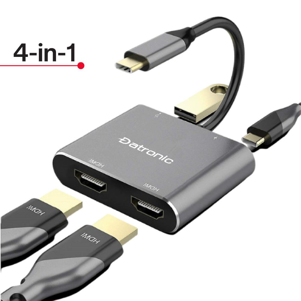 Datronic USB-C 4in1 4K HDMI Dual Display Multiport (DUSBC-210)