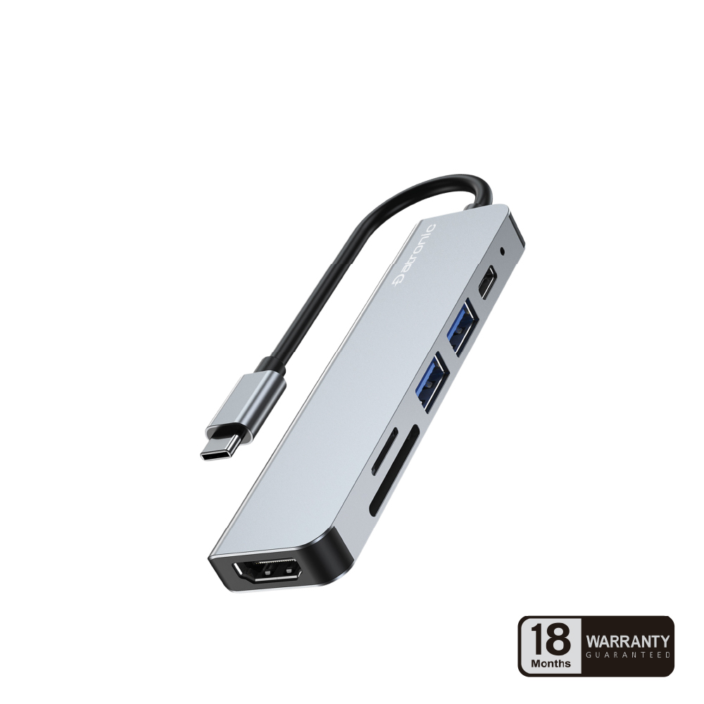 Datronic USB-C 6in1 4K HDMI Multiport with PD87w (DUSBC-211)