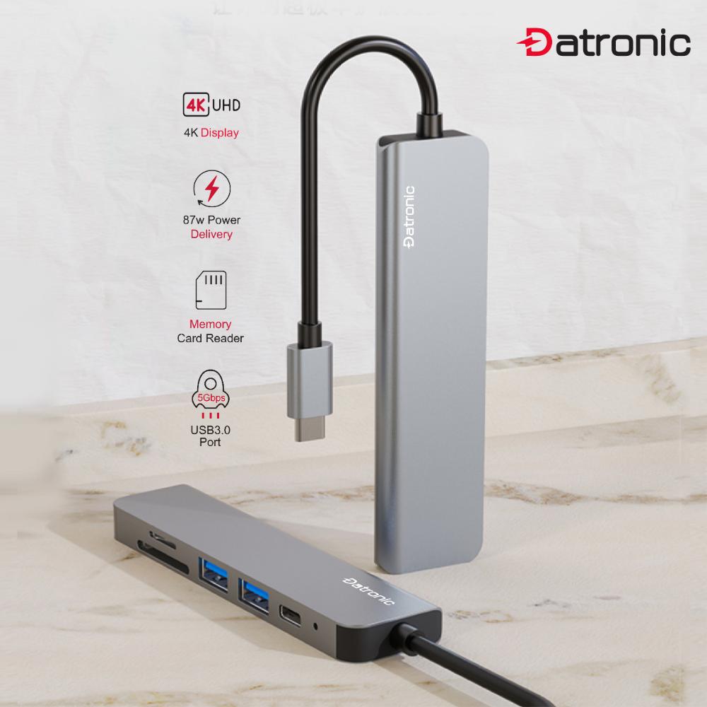 Datronic USB-C 6in1 4K HDMI Multiport with PD87w (DUSBC-211)