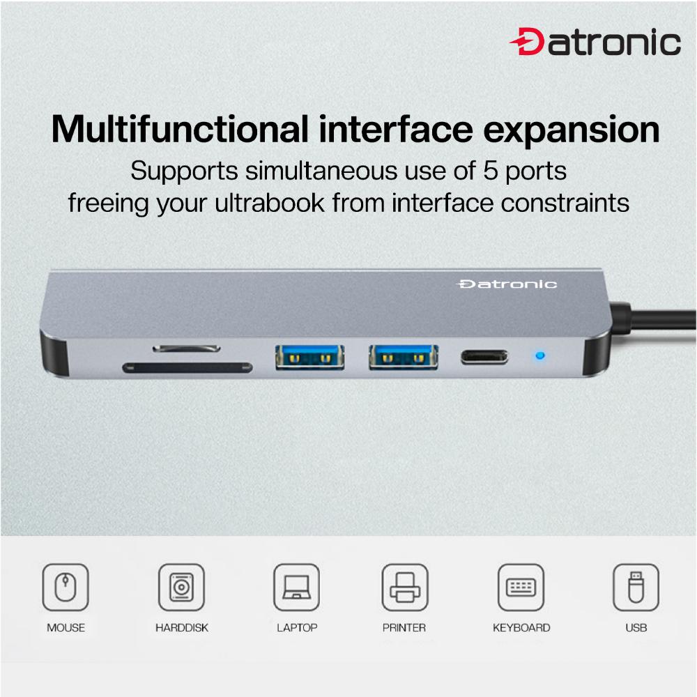 Datronic USB-C 6in1 4K HDMI Multiport with PD87w (DUSBC-211)