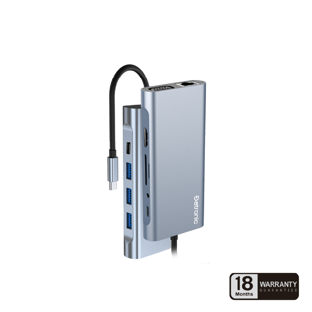 Datronic USB-C 11in1 Full Function Multiport with PD100w (DUSBC-215)