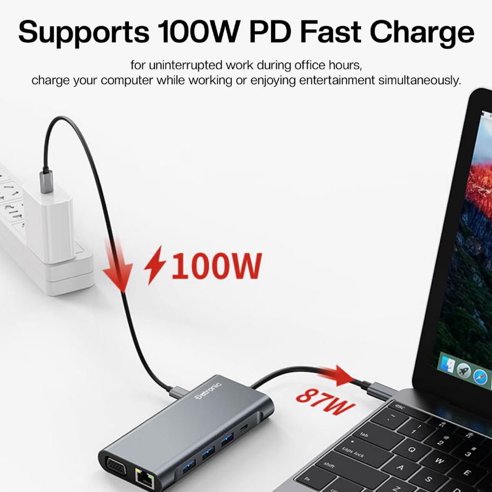 Datronic USB-C 11in1 Full Function Multiport with PD100w (DUSBC-215)