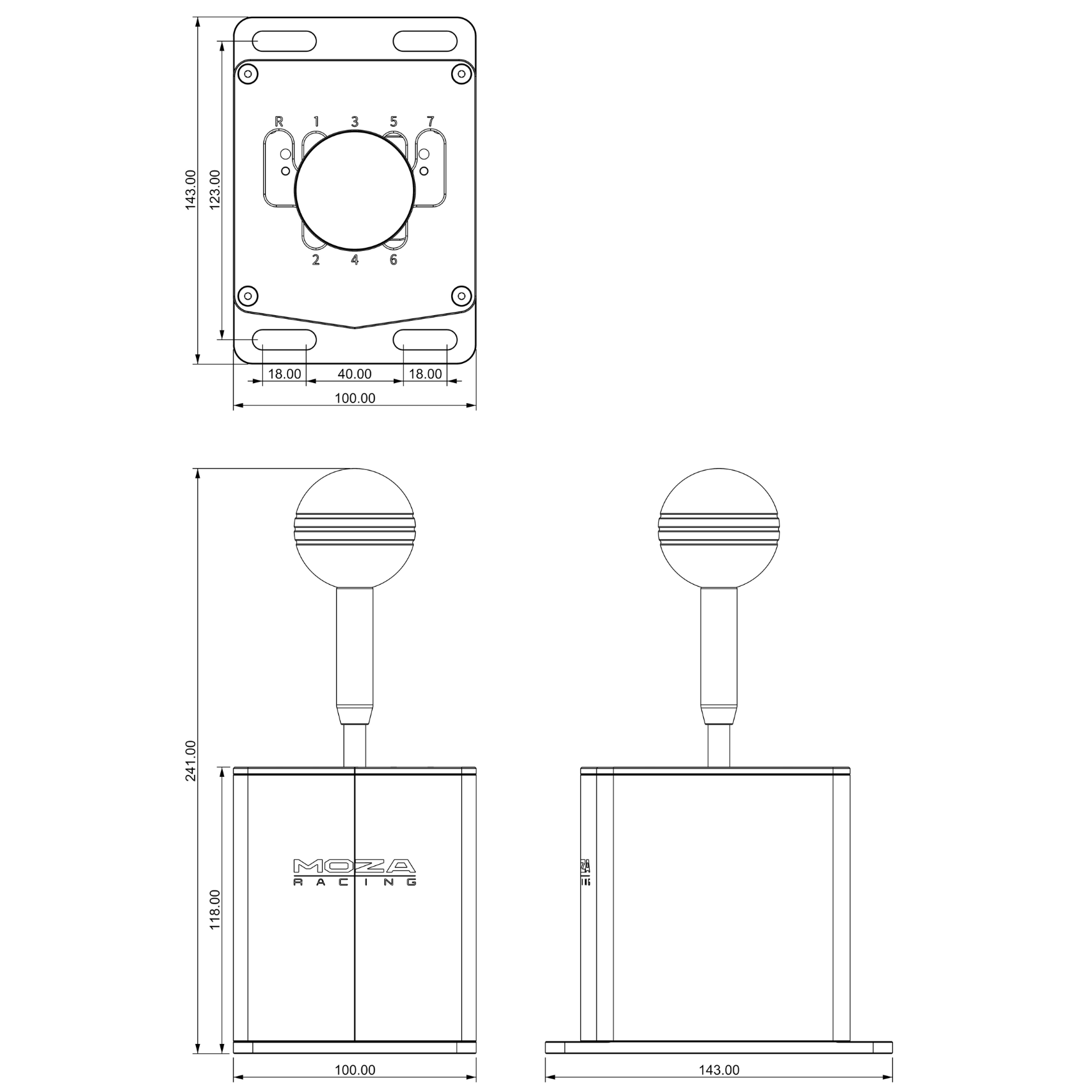 Moza HGP Shifter