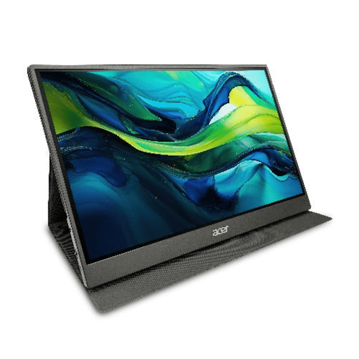 Acer PM161QB Portable Monitor | 15.6" | 4ms(GTG) | 60Hz | FHD 1920x1080 | IPS Panel | 2 USB-C (15W) | 1 Mini HDMI | Audio Out | 3Y Warranty