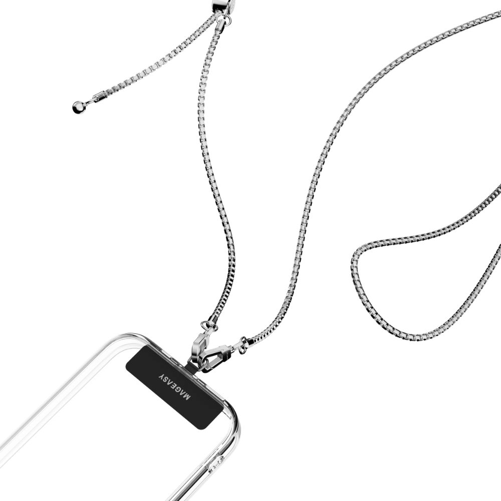 Mageasy Phone Metal Chain Strap + Strap Card