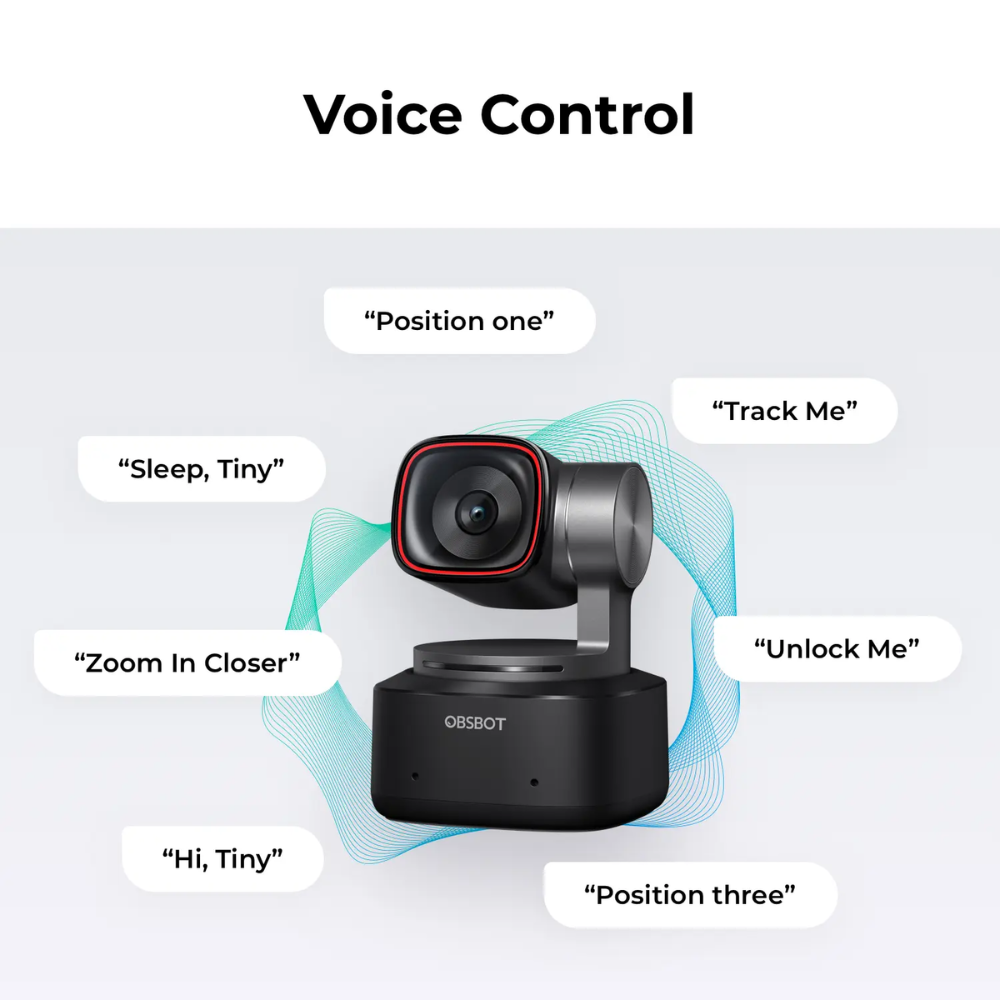 OBSBOT Tiny 2 AI-Powered PTZ 4K Webcam