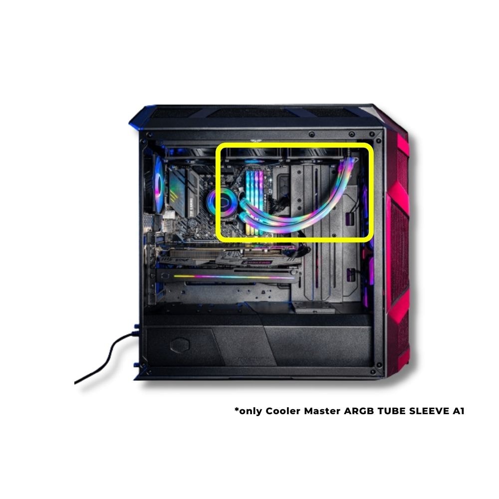 Cooler Master A1-10MM Water Cooling Raditor Tube ARGB Sync CPU DIY Decorate  Cover Luminous Sleeve Kit