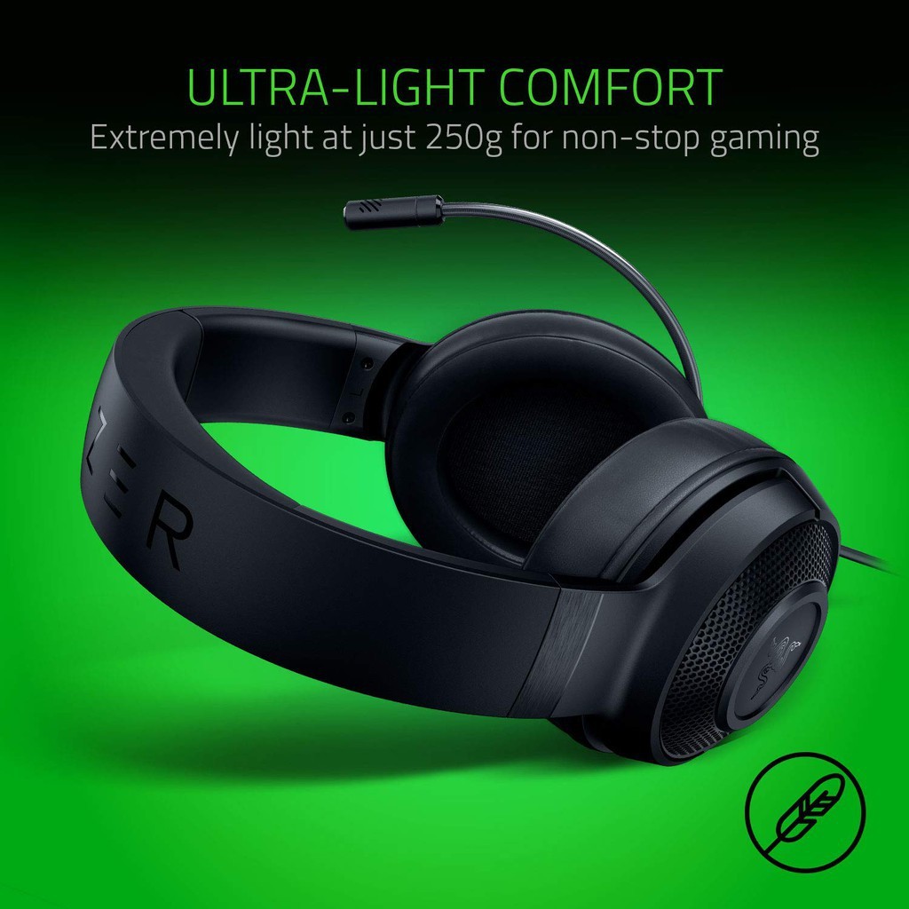 Razer Kraken X Lite Wired Gaming Headset | 7.1 Surround Sound