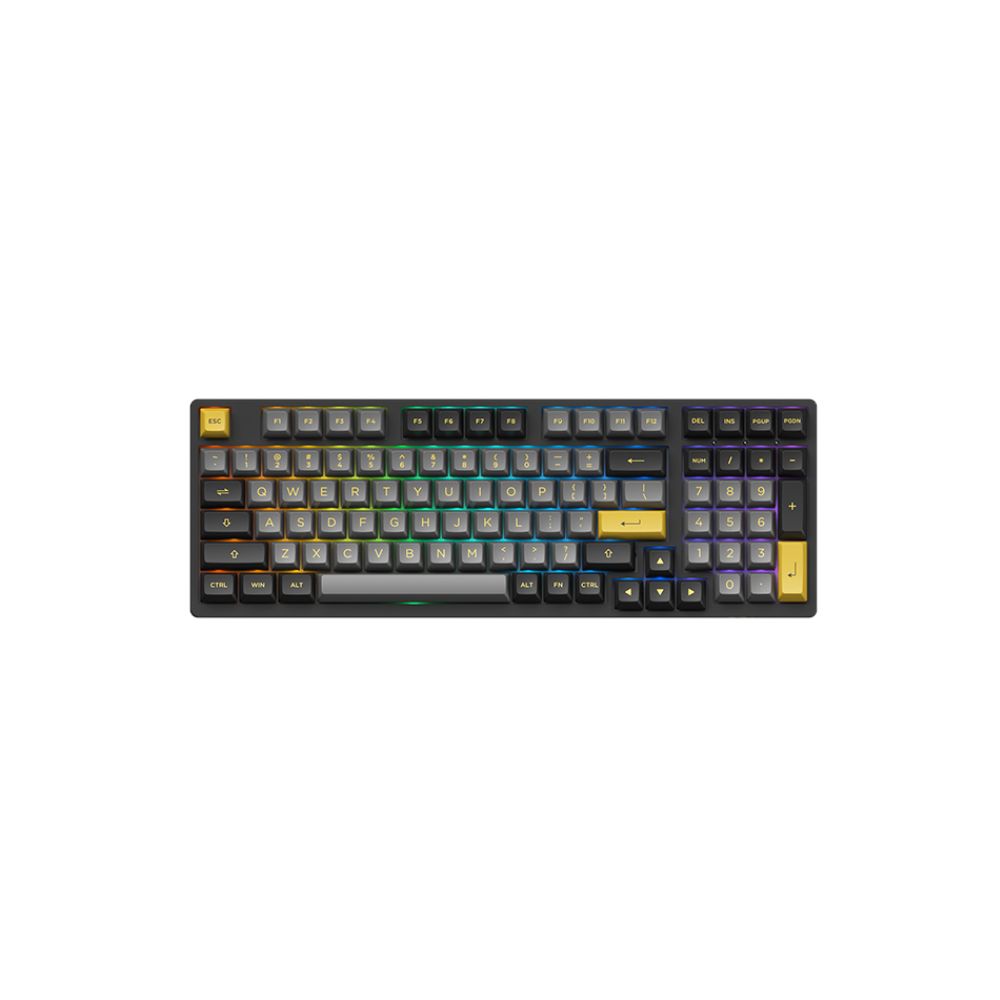 Akko 3098B Plus Black & Gold | Multi-Mode Wireless | 5-pin Hot-Swap Keyboard