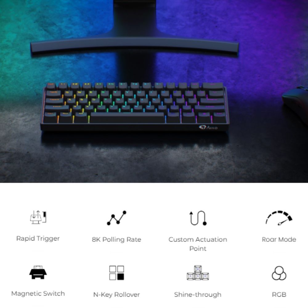 Akko 3061S HE Shine-Through RGB Mechanical Keyboard | Magnetic Switch