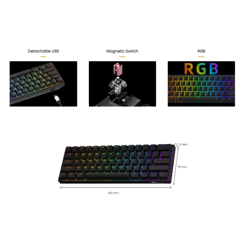 Akko 3061S HE Shine-Through RGB Mechanical Keyboard | Magnetic Switch