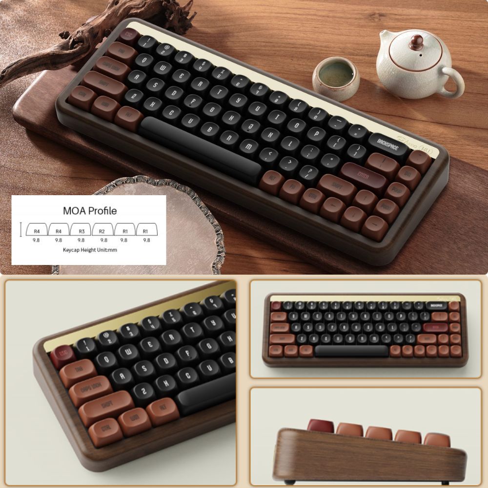 Akko MU01 Autumn 68-Key Gasket Structure Wireless RGB Keyboard | Multi-Mode Wired/Bluetooth 5.0/2.4G