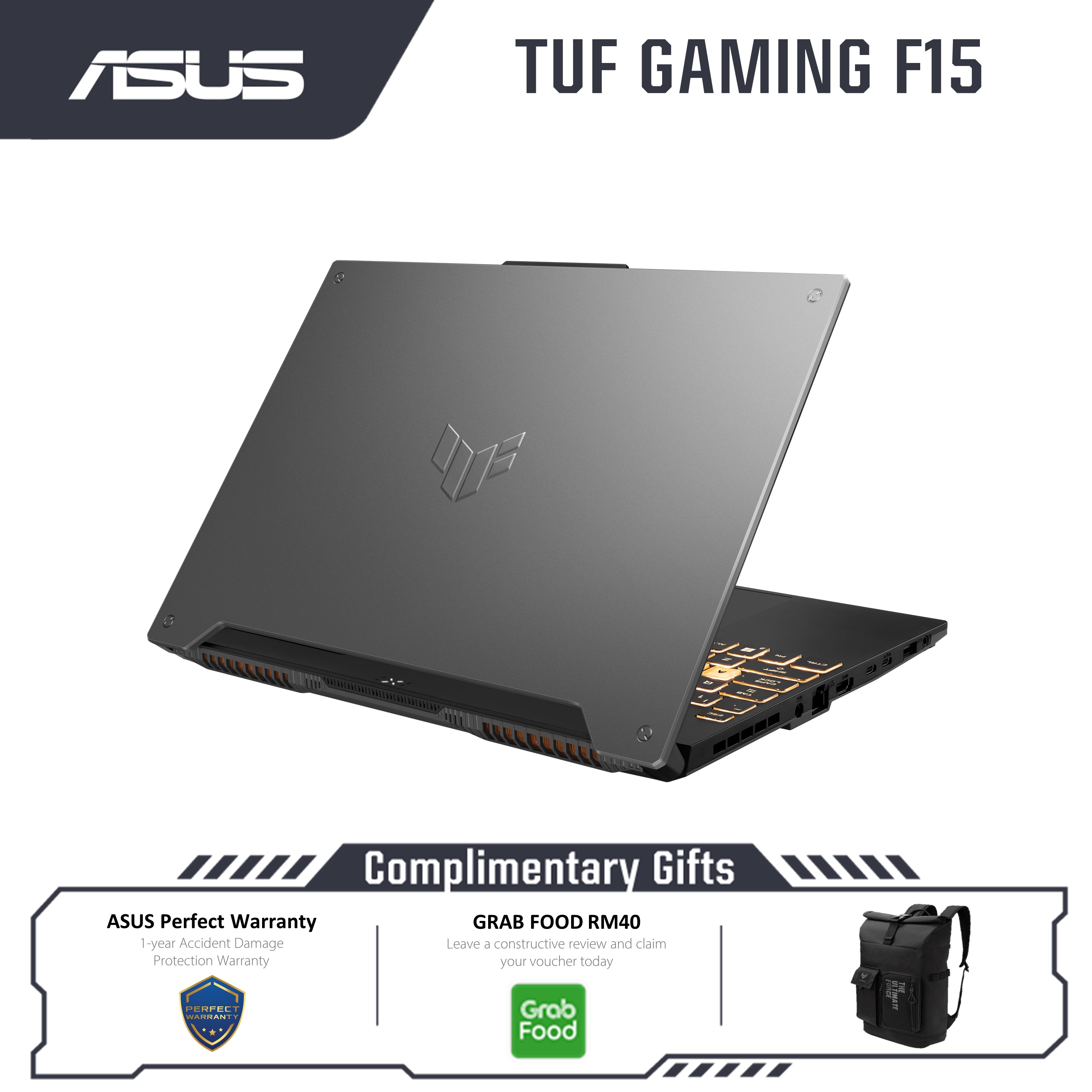 Asus TUF Gaming F15 FX507Z-C4HN293W (Mecha Gray) | Intel i7-12700H