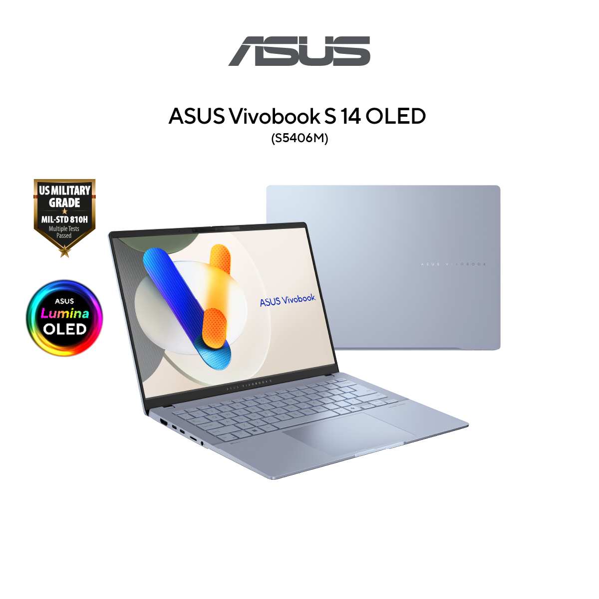 ASUS Vivobook S S5406M-AQD128WSM AI Laptop | Intel EVO Core Ultra 5-125H