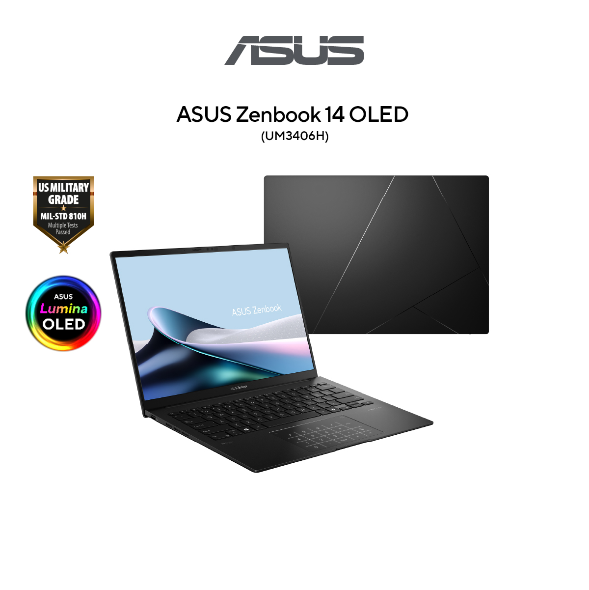 ASUS ZenBook 14 OLED UM3406H-AQD012WSM Laptop | AMD Ryzen 7-8840HS