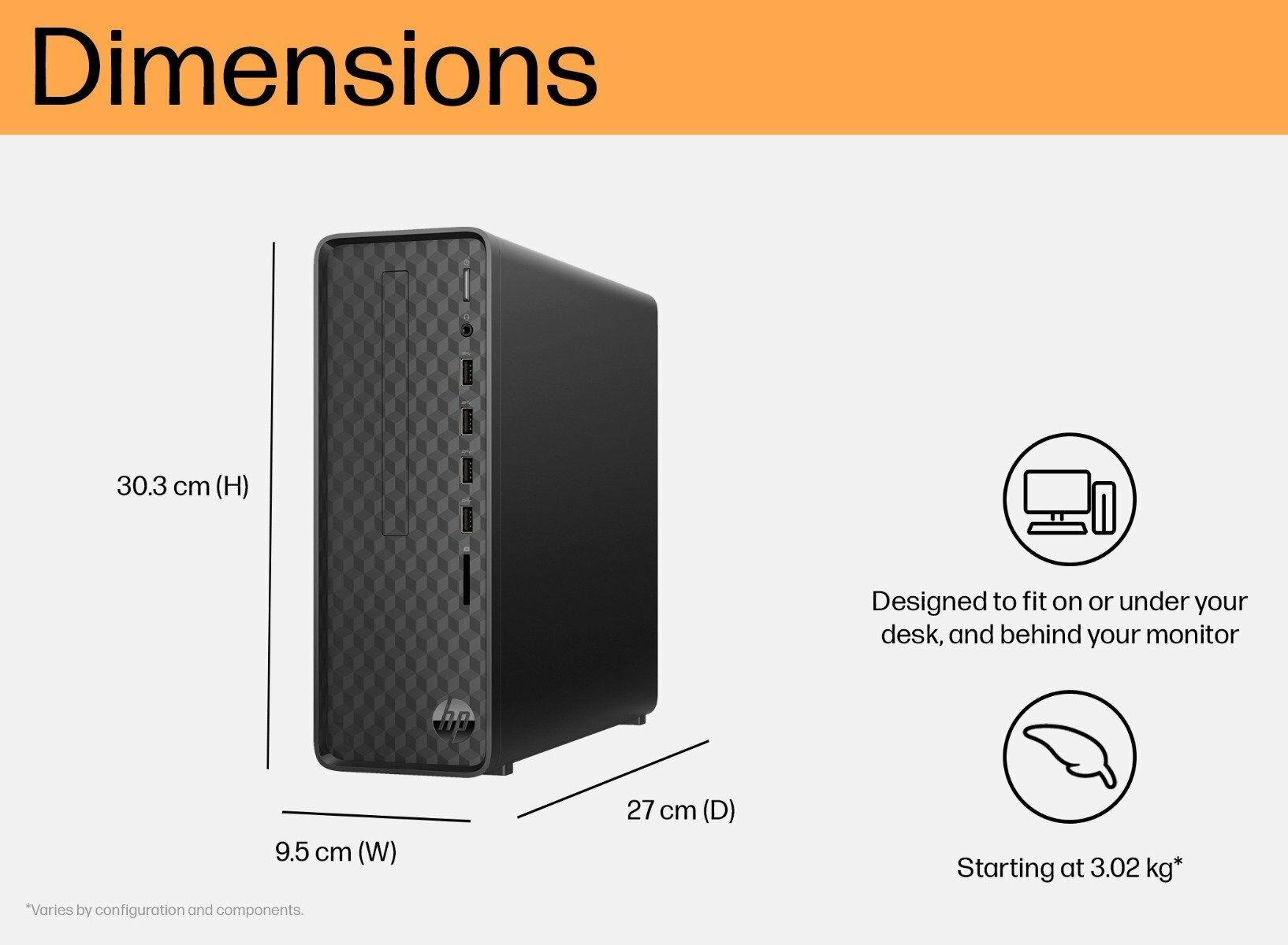 HP Slimline S01-PF4003D Desktop | Intel i5-14400