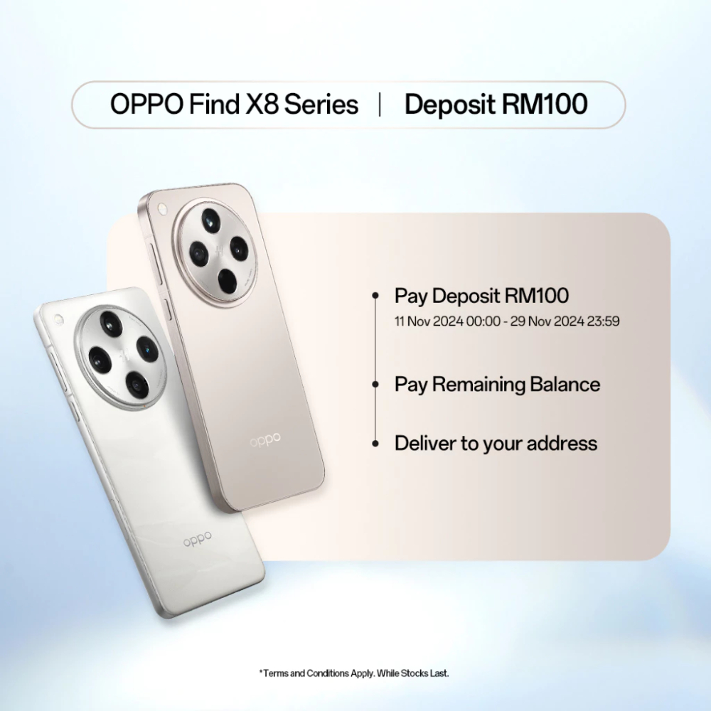 [Deposit RM100] OPPO Find X8 Series 5G