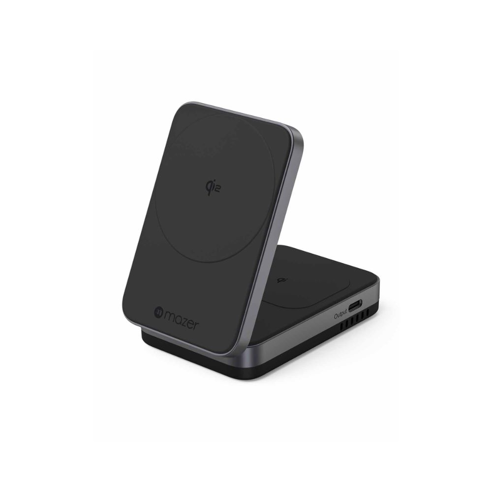 Mazer MagFold02 2-in-1 Wireless Foldable Charging Station