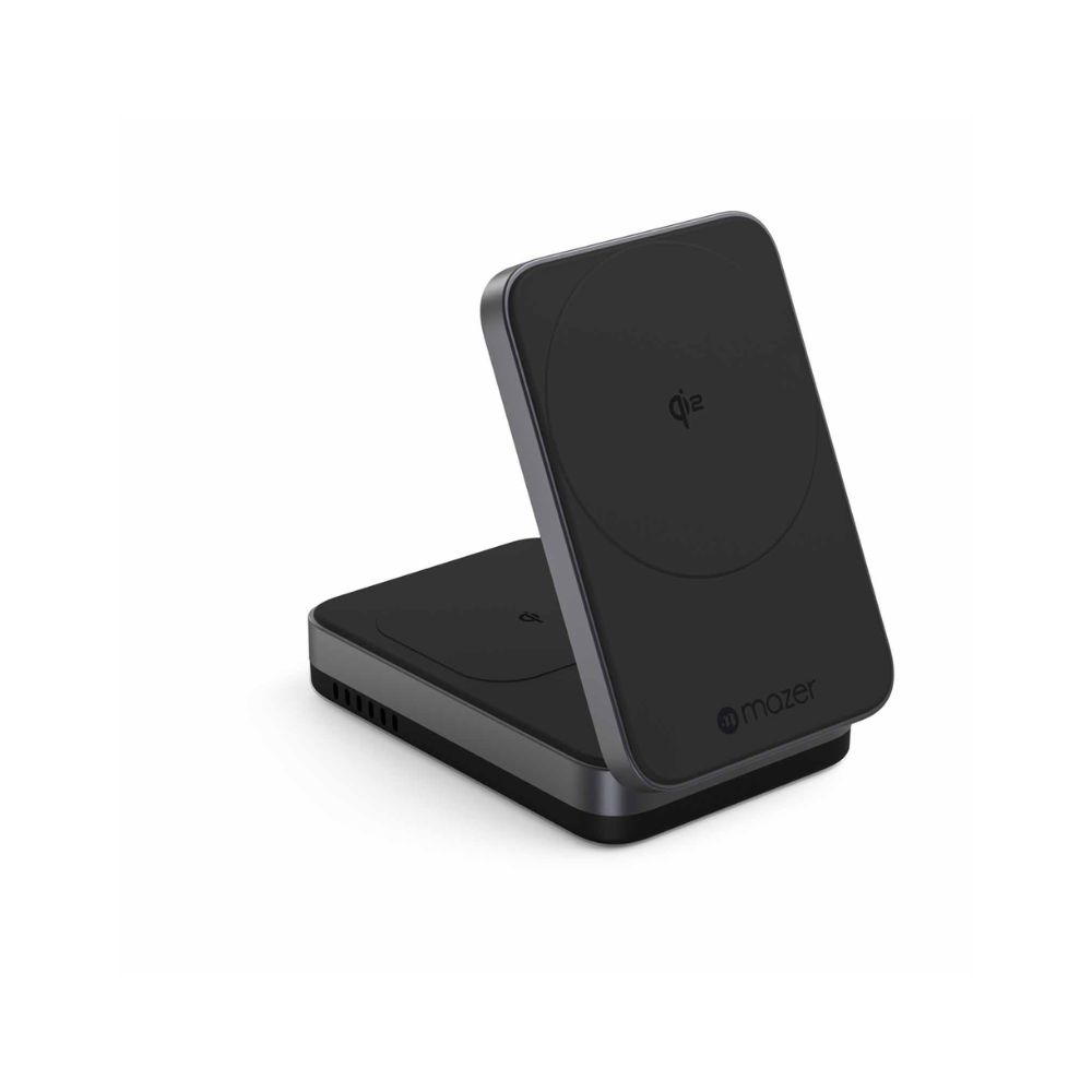 Mazer MagFold02 2-in-1 Wireless Foldable Charging Station