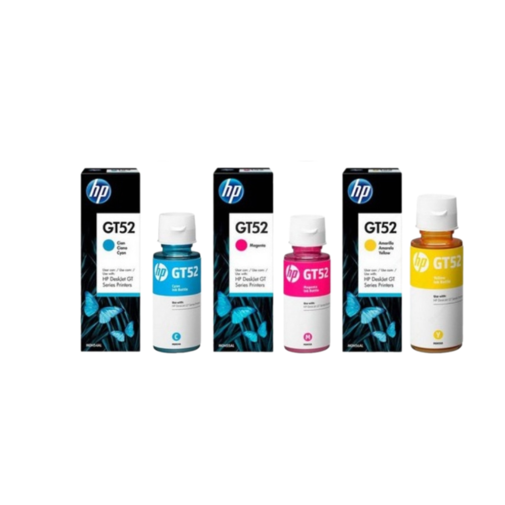 HP GT52 70ml Ink (Yellow, Cyan, Magenta) | Compatible to GT5810/5820/315/415/319/419