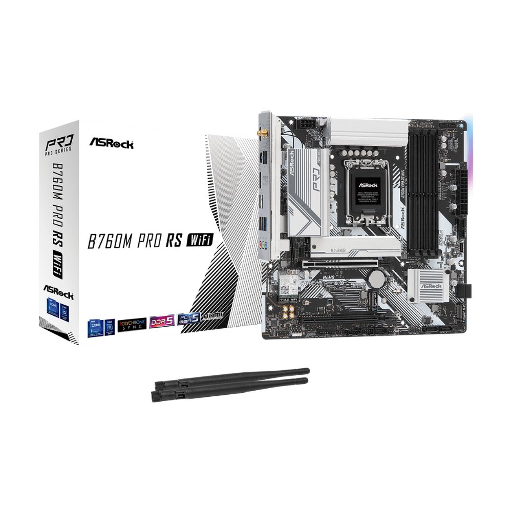 ASRock B760M Pro RS WIFI mATX Motherboard