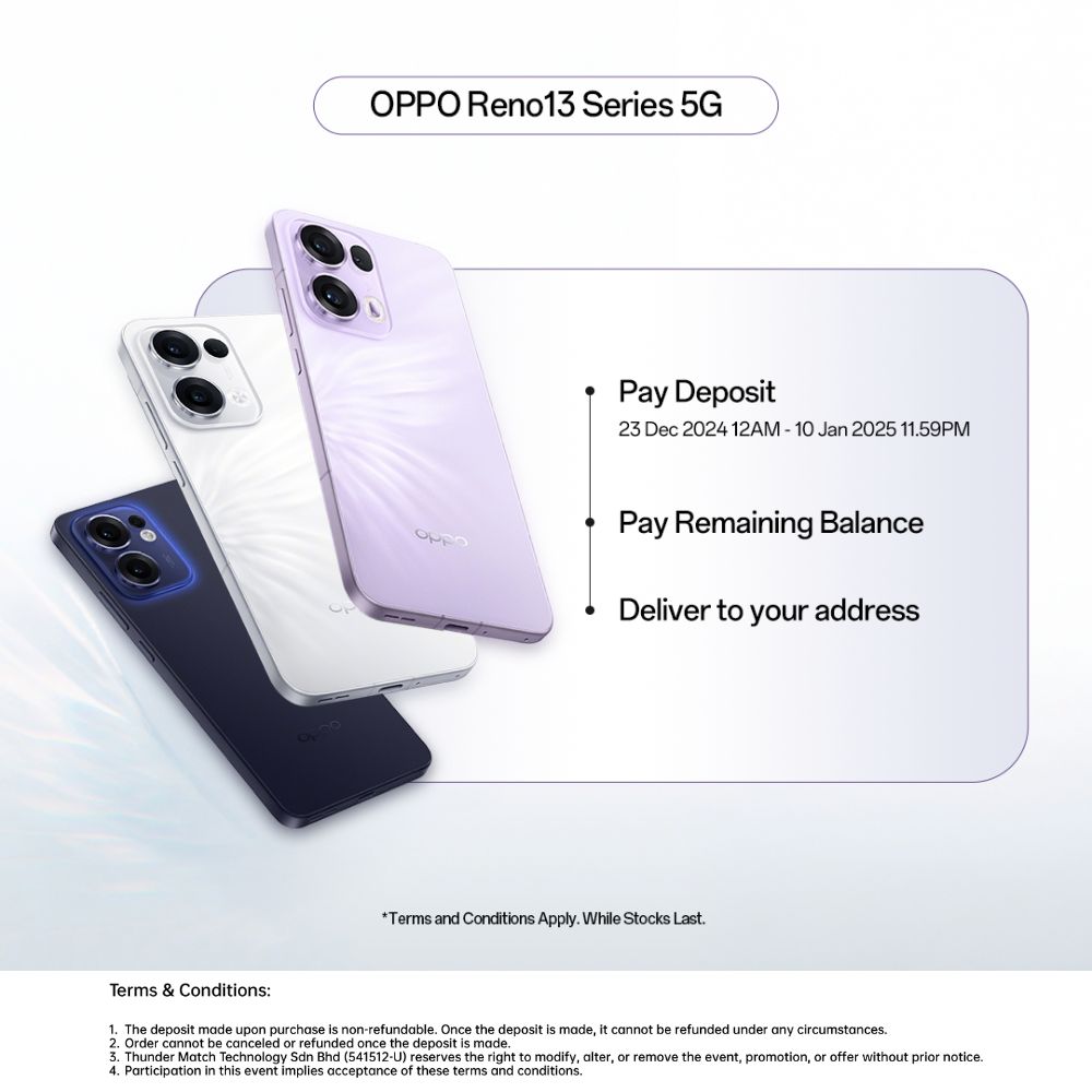 [Deposit RM50] OPPO Reno13 Pro 5G