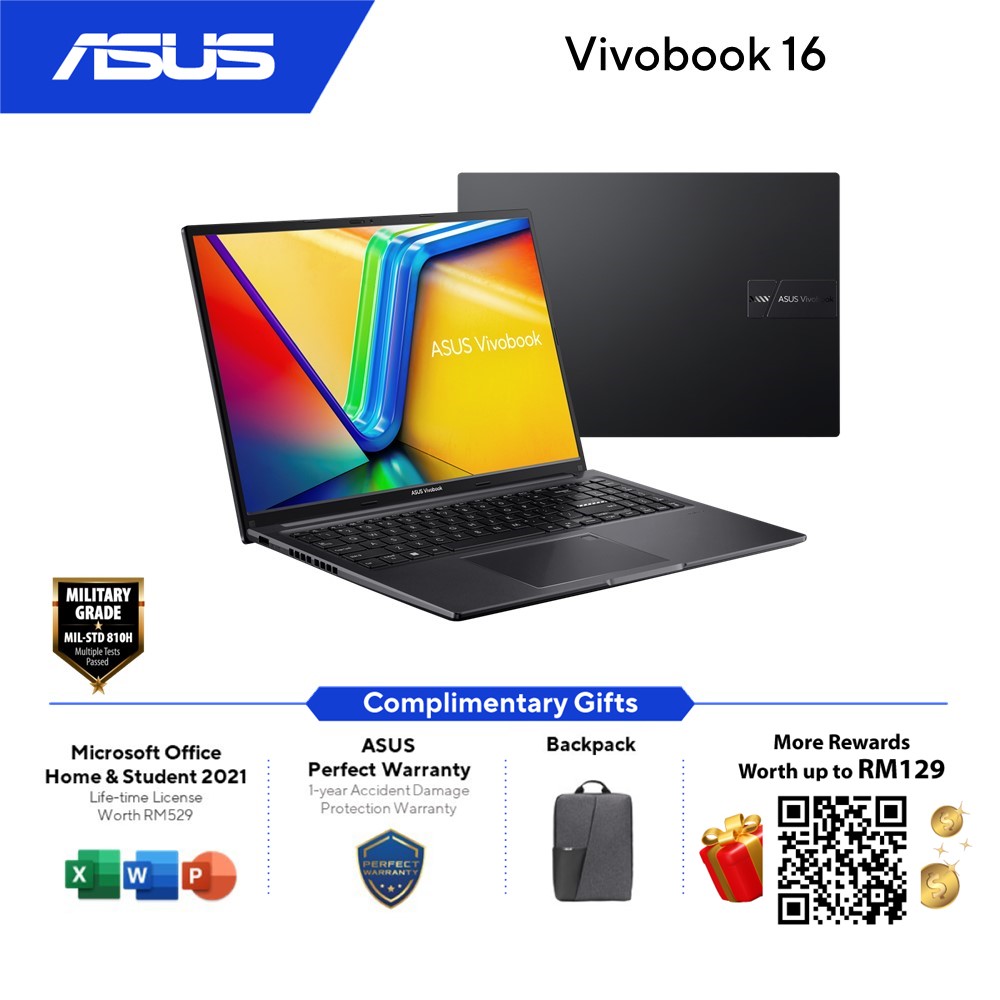 Asus VivoBook M1605Y-AMB810WSM / M1605Y-AMB811WSM Laptop | AMD Ryzen 5-7430U